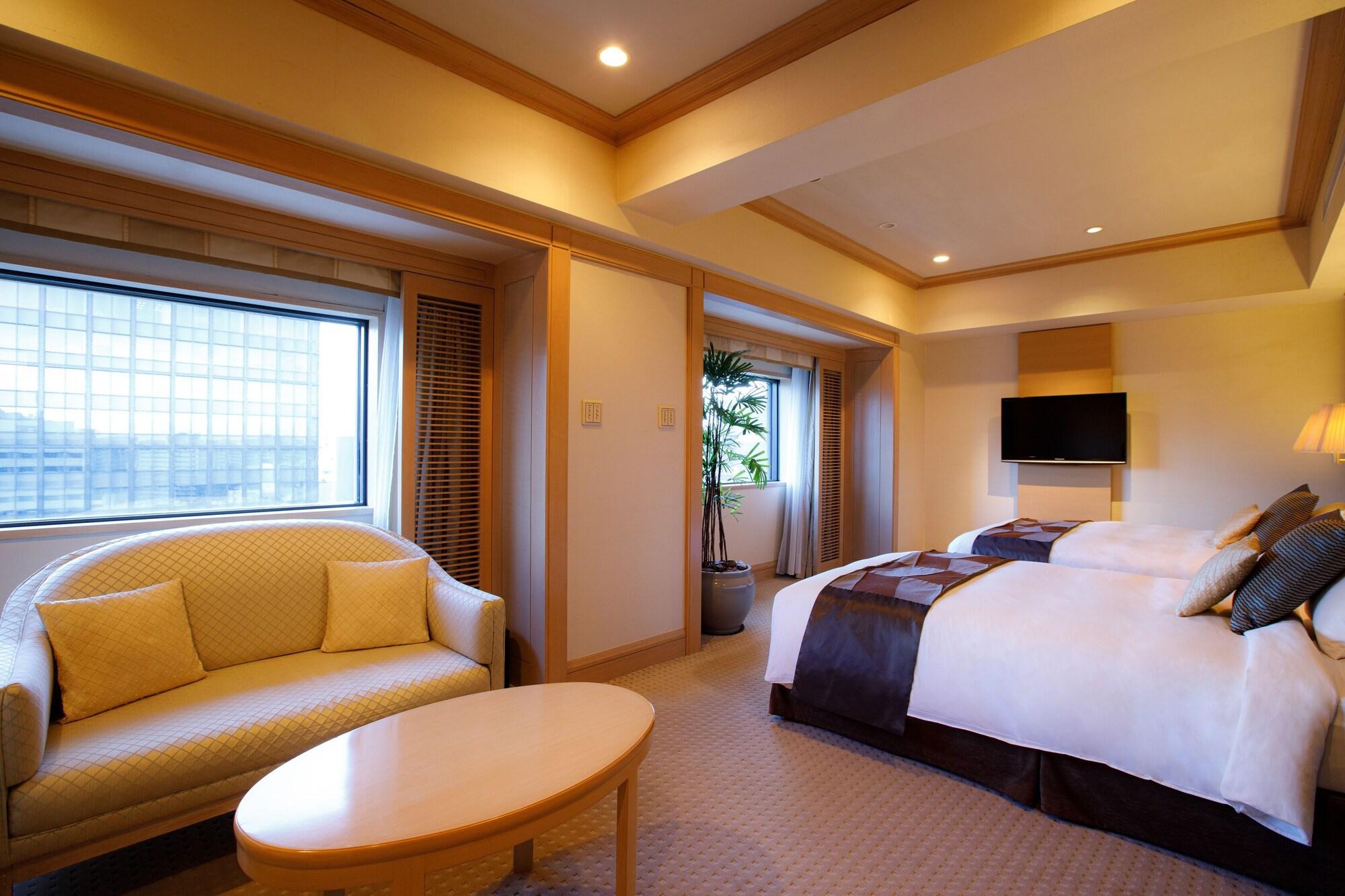 Hotel New Otani Hakata Fukuoka  Buitenkant foto A room at the hotel