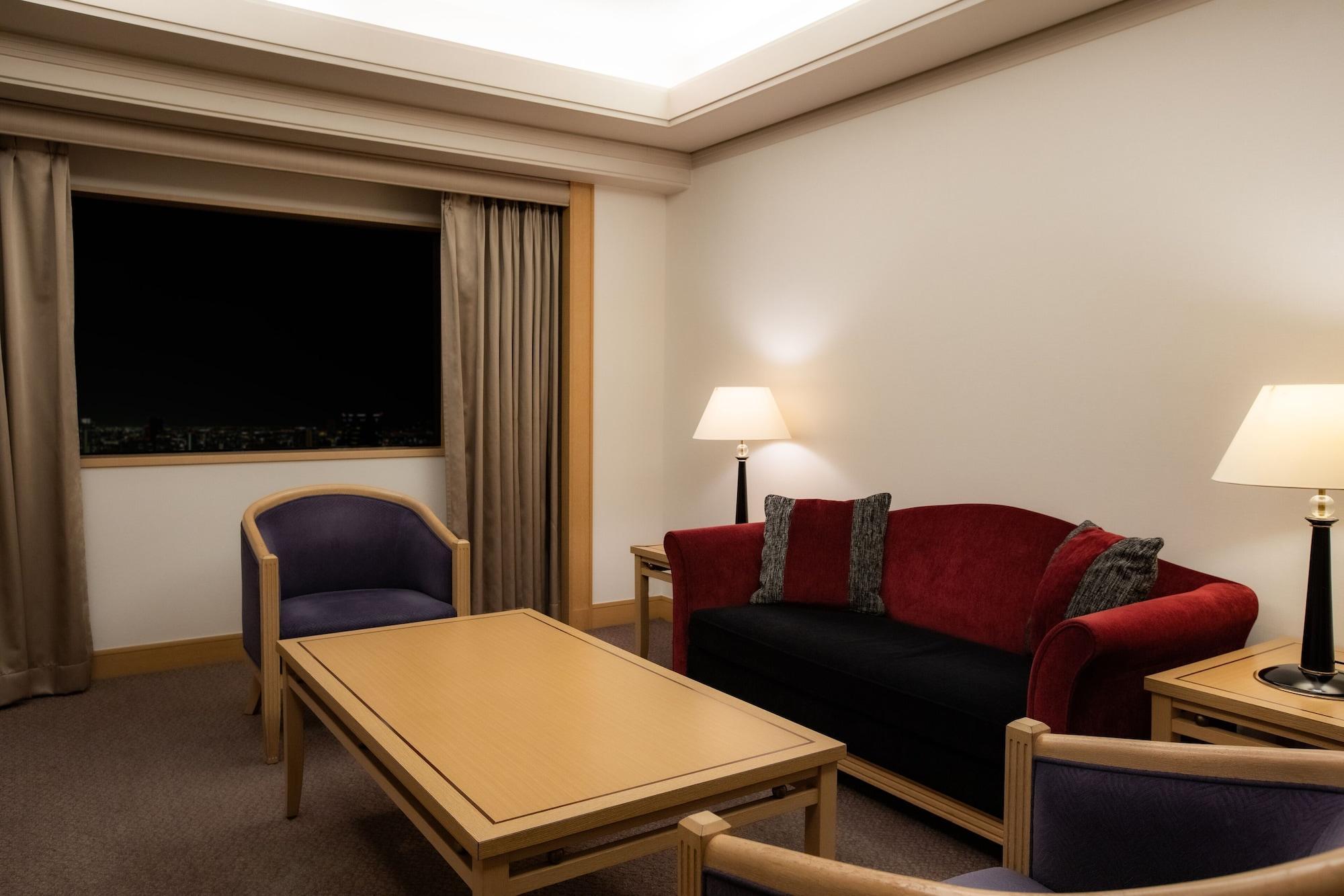 Hotel New Otani Hakata Fukuoka  Buitenkant foto A suite at the hotel