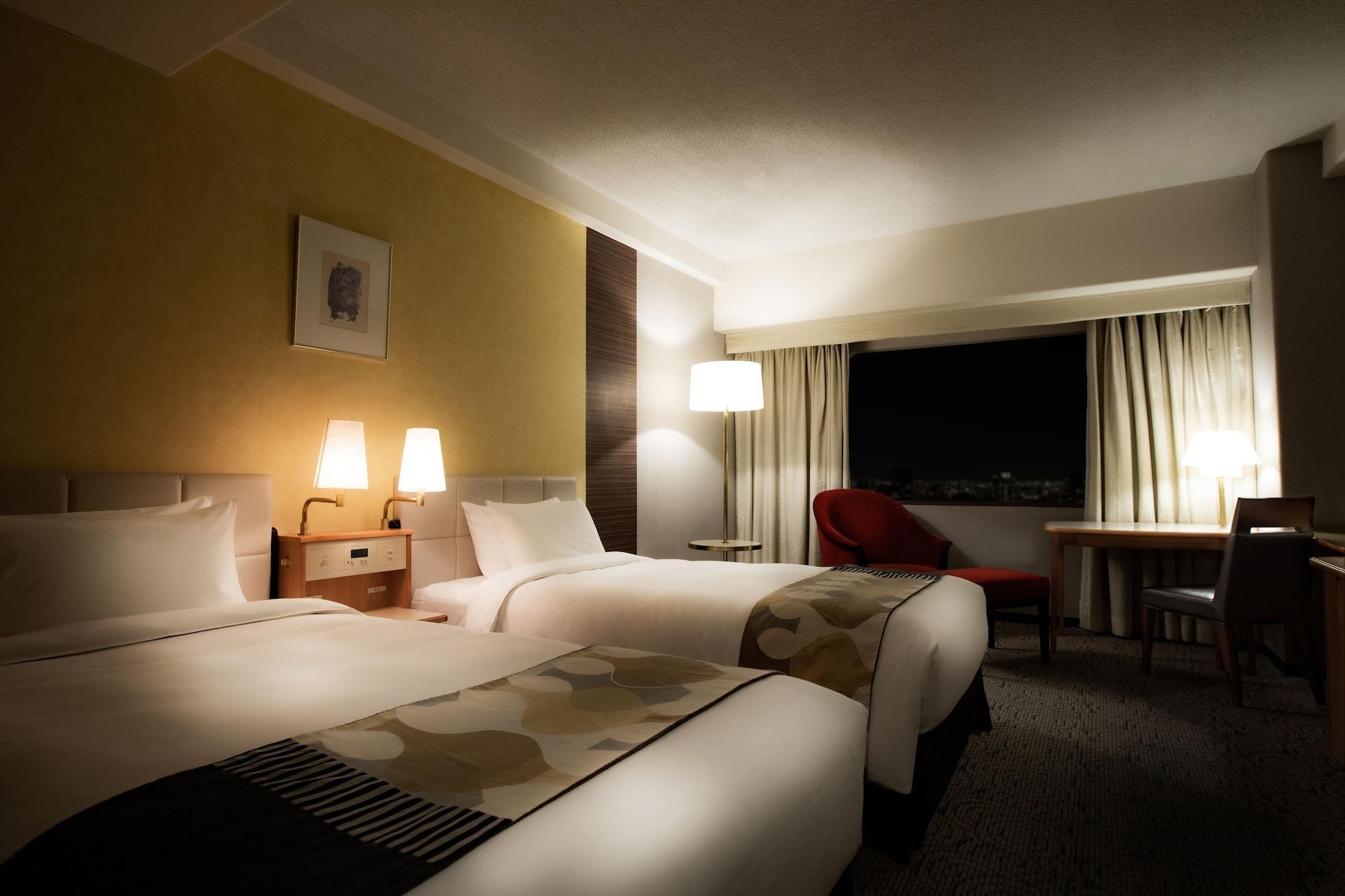 Hotel New Otani Hakata Fukuoka  Buitenkant foto A room at the hotel